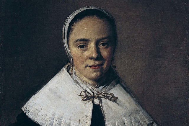 A painting of a young woman